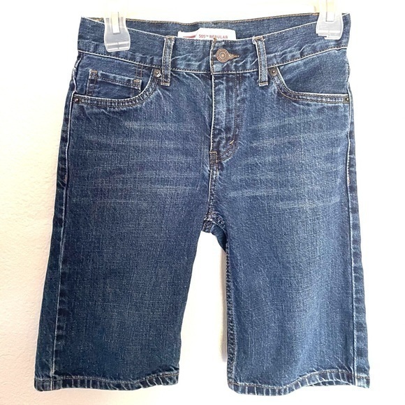 LEVIS 505 big boys classic denim shorts -10 REG - Picture 1 of 6